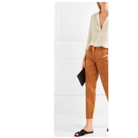 Sigrid Olsen Pants - New SIGRID OLSEN Silk Stripe Ankle Pants NWT [C5]